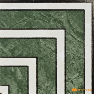 Geometric Green Corner Tile Code39833 