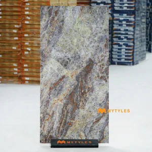 undefined-Vitrified Gray Marble Look Floor and Wall Tile Code39030 (600x1200mm, Matt)
