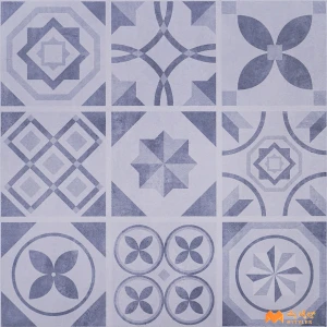 undefined-Vitrified Blue Digital Parking Floor and Wall Tile Code36819 (400x400mm, Matt)