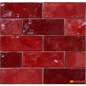 Red Subway Tile Code37782
