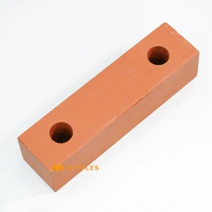 undefined-Terracotta Clay 2 Hole Square Brick 215x55x55mm - Pack of 15