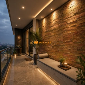 undefined-Natural Stone Wall Cladding Code16431 (150x600mm, Slate Stone)-MYT045