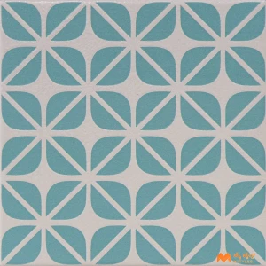 undefined-Vitrified Blue Moroccan Floor and Wall Tile Code38023 (200x200mm, Glue)