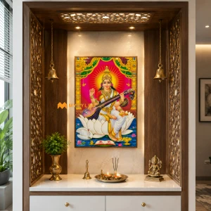 undefined-Saraswati Poster Wall Tile Code24471 (300x450mm, Glossy)