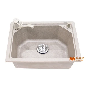 undefined-Futura Kitchen Sink - Quartz Series FS 2318 Light Grey Code37820 (23x18x9 Inch)