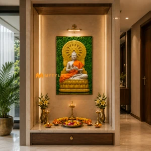 undefined-Vitrified Buddha Poster Wall Tile Code21528 (600x900mm, Glossy)