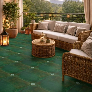 Green Octagonal Tile Code35976- Discontinued