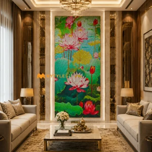 Blooming Lotus Poster Tile Code37907