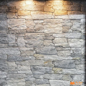 undefined-Imported Gray Elevation Wall Tile Code34649 (160x400mm, Matt)