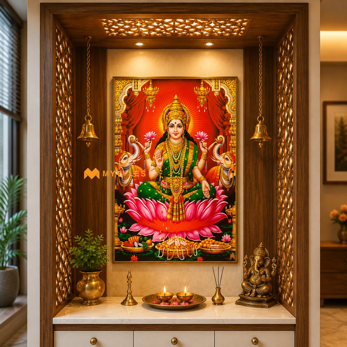 Buy 12x18 Inch Laxmi Poster Wall Tile code26050 Online |