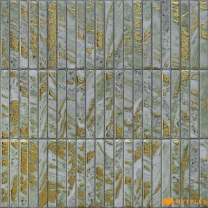 undefined-Ceramic Olive Kitkat Wall Tile Code38981 (300x300mm, Metallic)