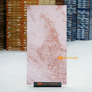 undefined-Flamingo Pink Matt Marble GVT Tile Code40346 600x1200mm