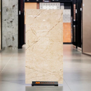 undefined-Imperial Cream Marble Look Vitrified Tile Code10136