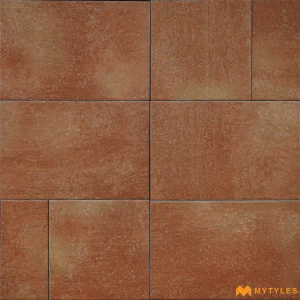 undefined-Warm Terracotta Vitrified Parking Tile Code39059 200x200mm 12Pc Pack
