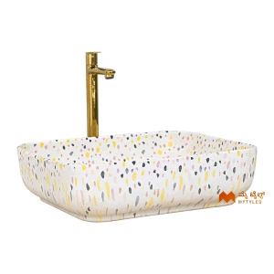 undefined-Ceramic White Table Top Wash Basin Code25565 (500x400x135mm, Matt)