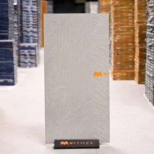 undefined-Vitrified White Textured Wall Tile Code36945 (600x1200mm, G H R)