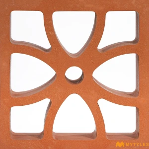 undefined-Terracotta Clay Jali Panama 220x220x63mm - Pack of 4