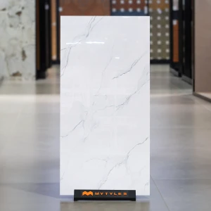 undefined-Volakas White Marble Look Vitrified Tile Code38206