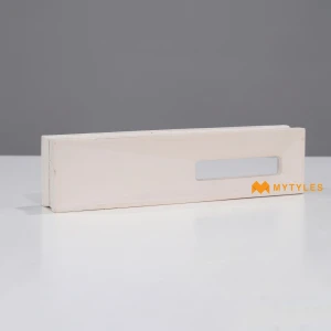 undefined-Crest Screen White Concrete Jali Code39979 100x400x60mm 4Pc