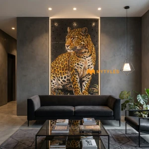 Majestic Leopard Poster Tile Code40819