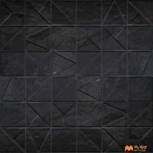 Black Textured Tile Code35396