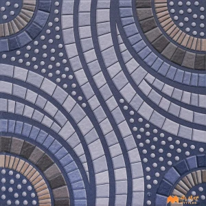 undefined-Vitrified Blue Digital Parking Floor and Wall Tile Code36828 (400x400mm, Matt)