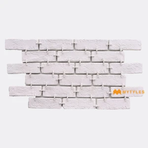 undefined-Natural Brick Cladding Code13227 (57x175mm, Clay, 84 Pcs)-White L00