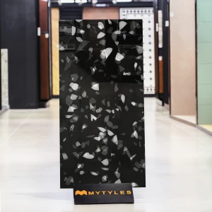 Black Terrazzo Tile Code37460
