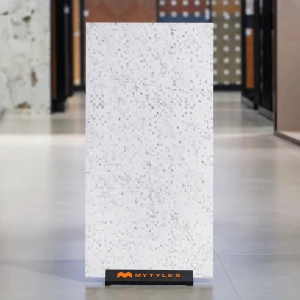 undefined-Vitrified White Mosaic Floor and Wall Tile Code38129 (600x1200mm, Matt/Glossy)