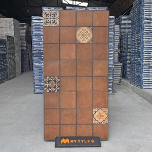 undefined-Terracotta Patchwork Glazed Vitrified Tile Code40368 600x1200mm 2Pc Pack